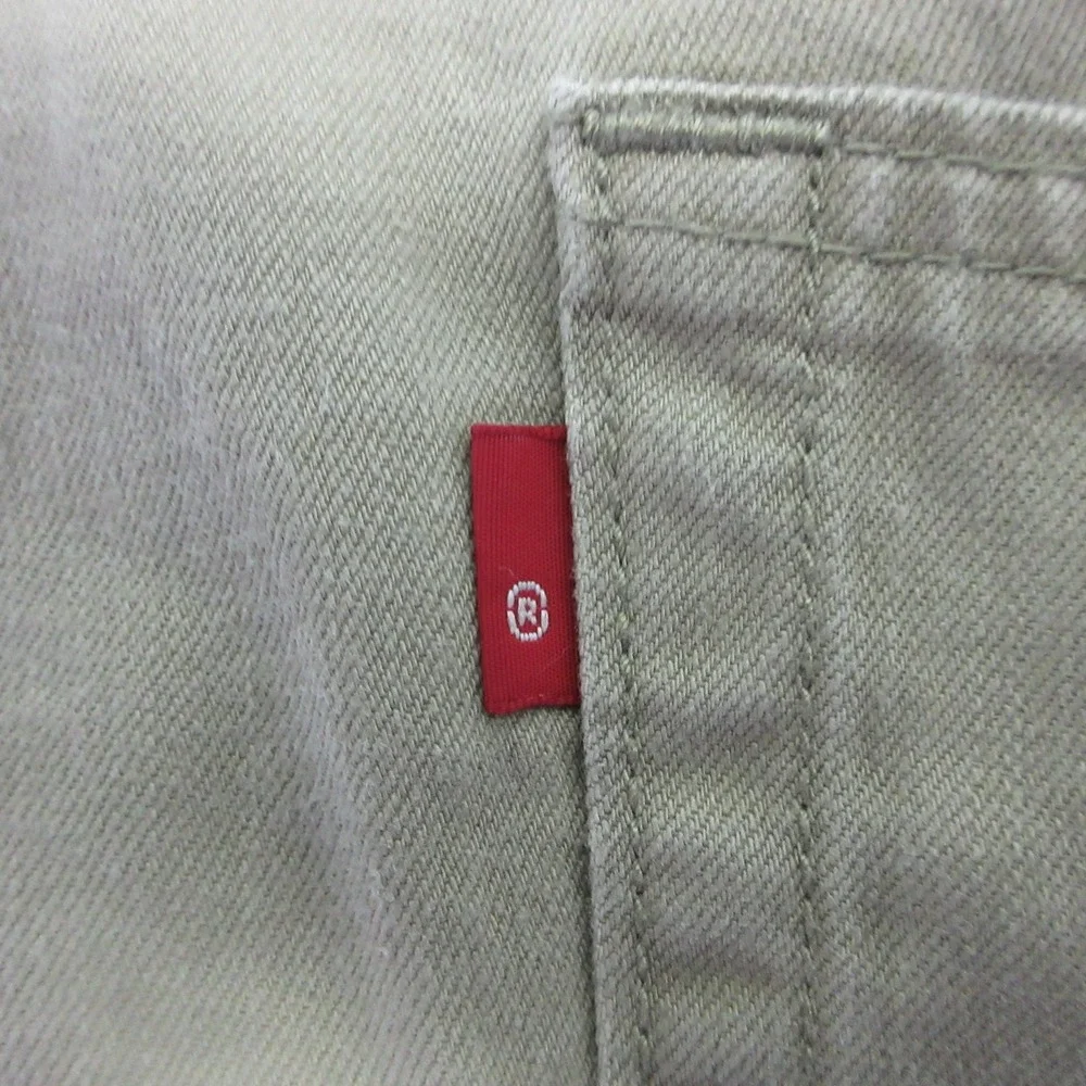 Levis 559 Jeans Mens 34x31 Beige Relaxed Straight Fit Denim Light Wash Cotton